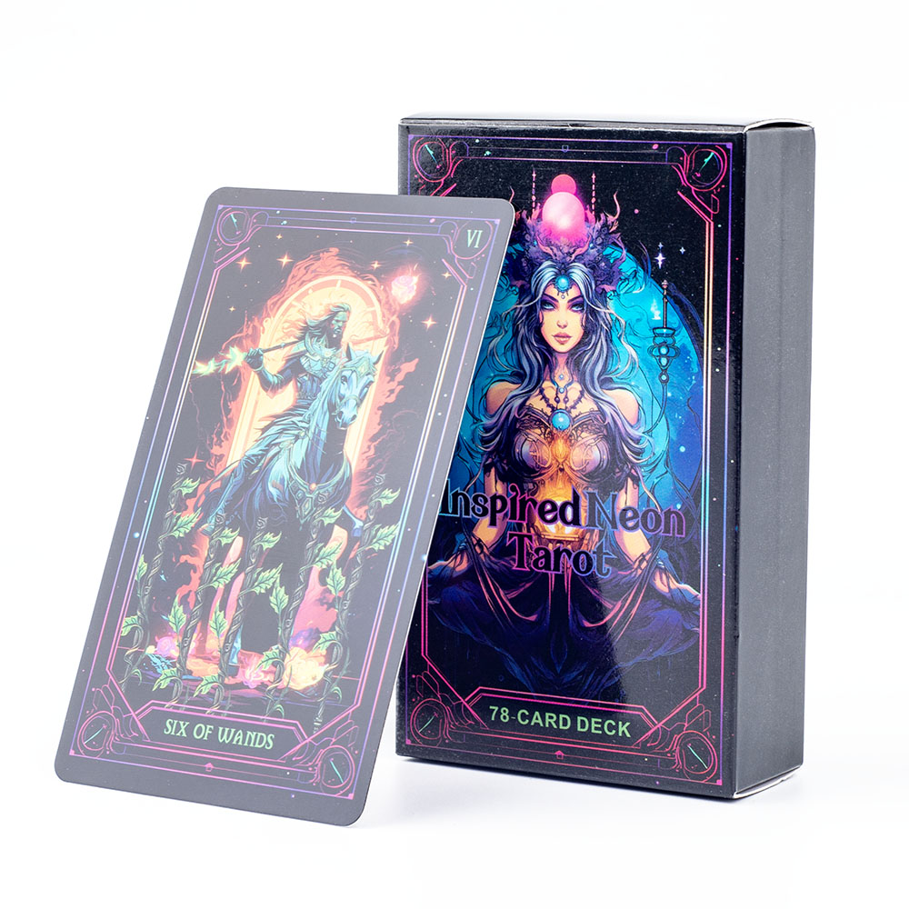 Board Game Uno - nspired 네온 타로 78 카드 데크