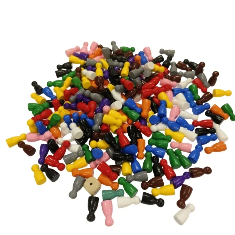 Board Game Vector - 100 Pcs 다채로운 나무 체스 마커