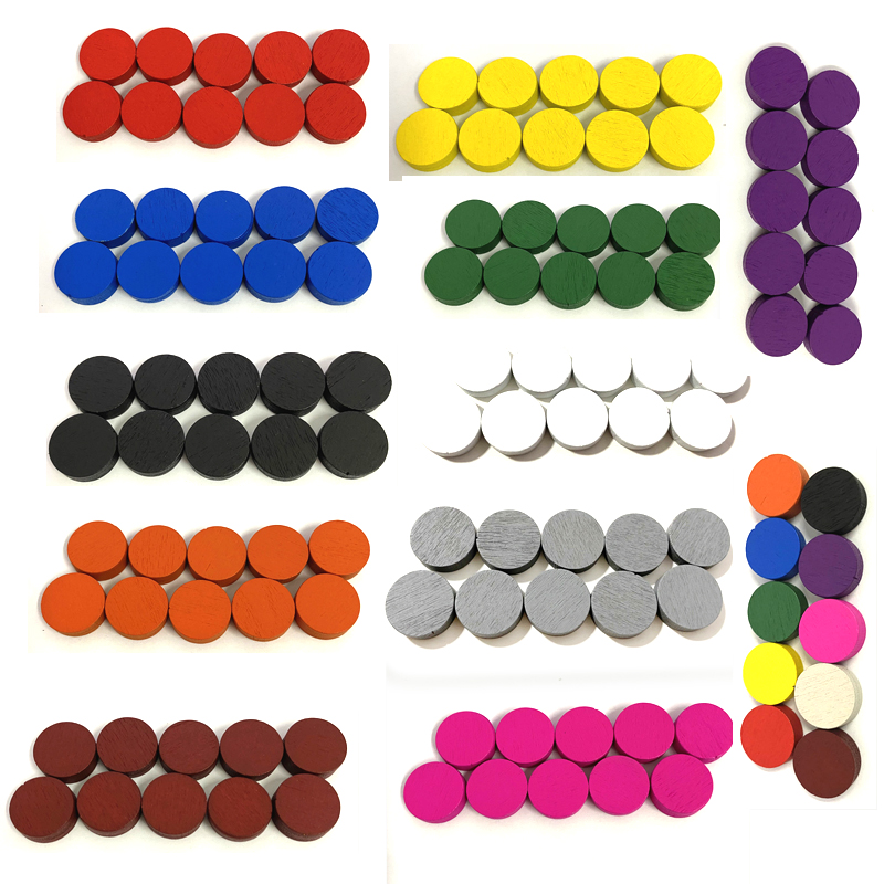 Board Game Vector - 100 조각 직경 15*5MM 나무 전당포