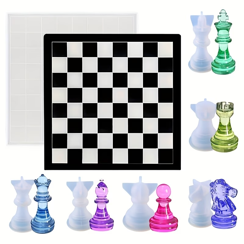 Board Game Diy - 최고급 2026년형 체스 실리콘 몰드 -