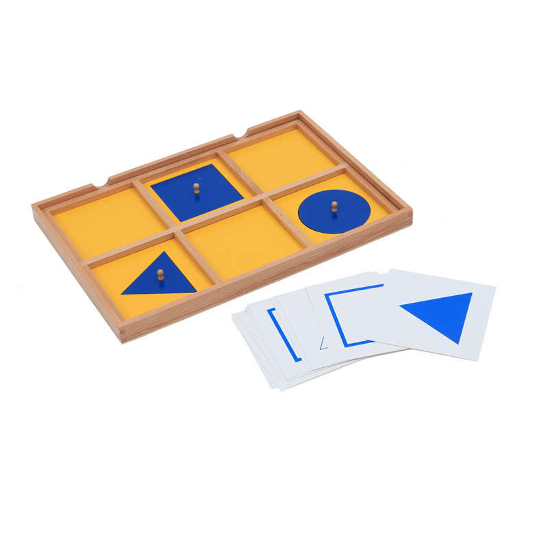 Cooperative Card Game - 몬테소리 감각 장난감 기하학적 데모 트레이(제어