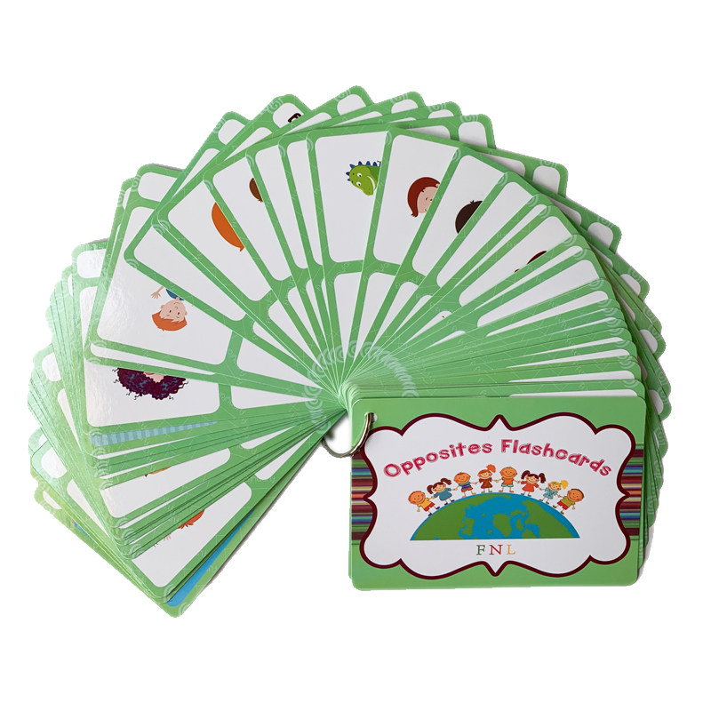 100가지 반대되는 단어 플래시 카드 영어 어휘 카드  - Board Game Education 리뷰 및 가격