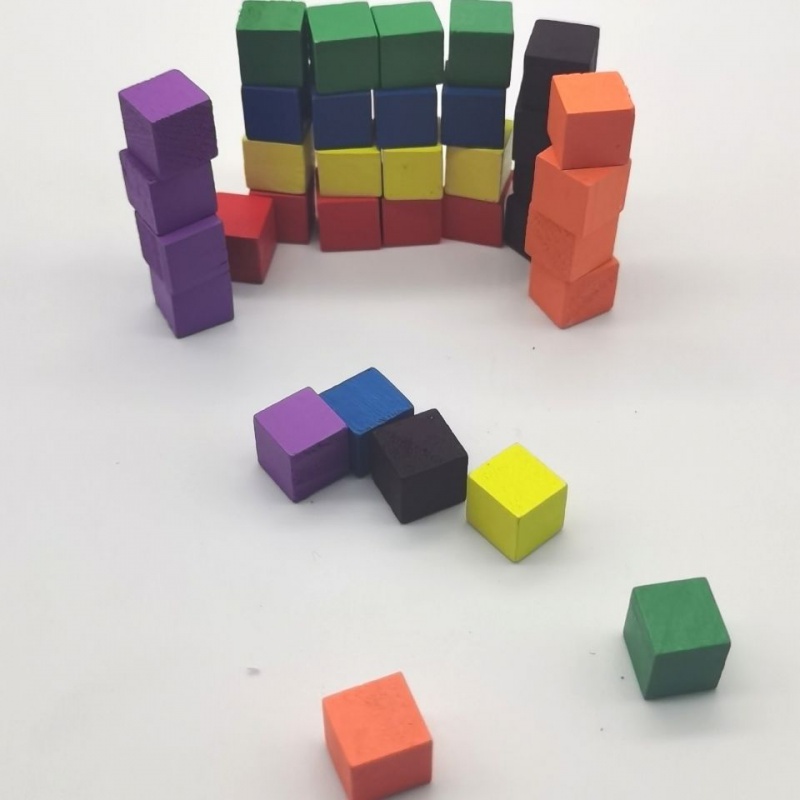 100 개/몫 10mm 나무 큐브 다채로운 주사위 체스 - Board Game Vector 리뷰 및 가격