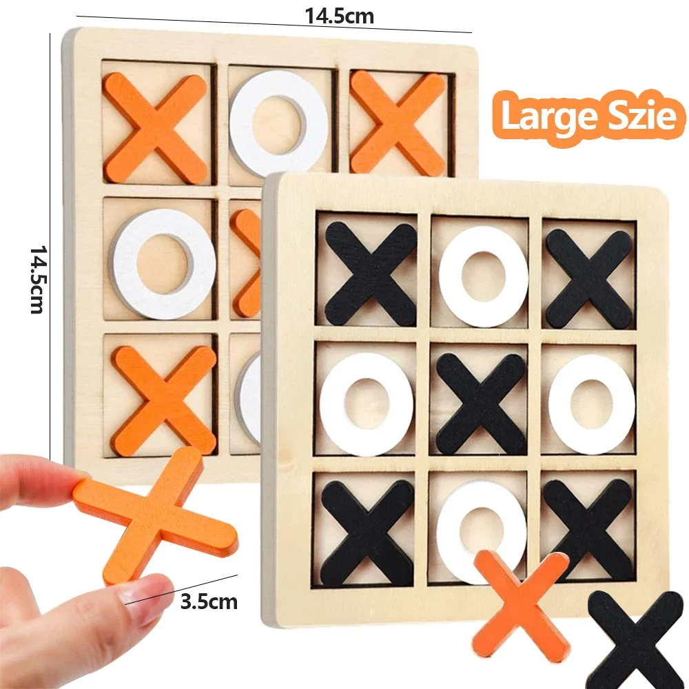 나무 XO Tic Tac Toe 게임 미니 체스 보드  - Board Game With Questions 리뷰 및 가격