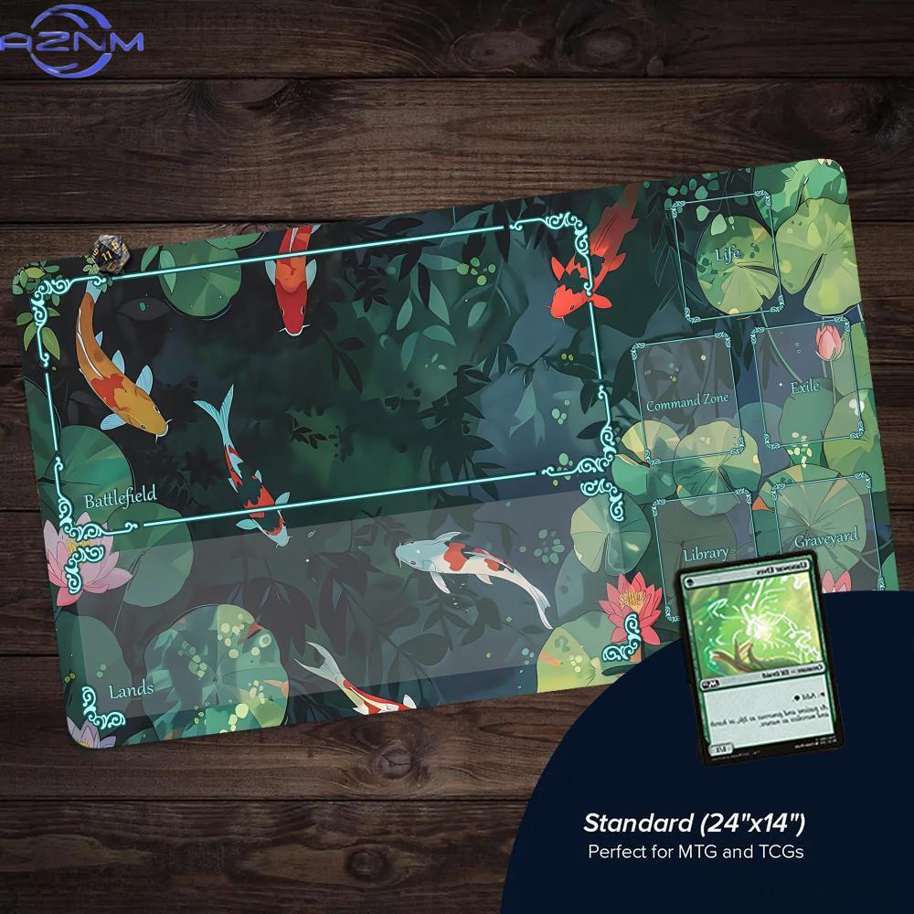 아트 감성의 잉어 무늬 디자인 MTG 플레이매트 매직  - Play Mat Neoprene 리뷰 및 가격