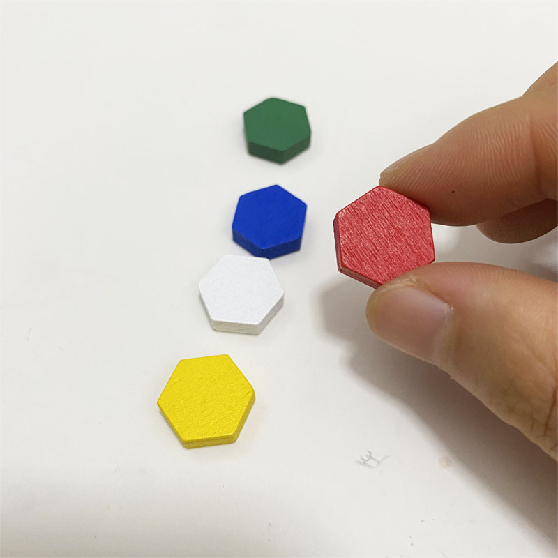 50 조각 나무 육각 프리즘 게임 마커 토큰 보드 게임 - Board Game Vector 리뷰 및 가격