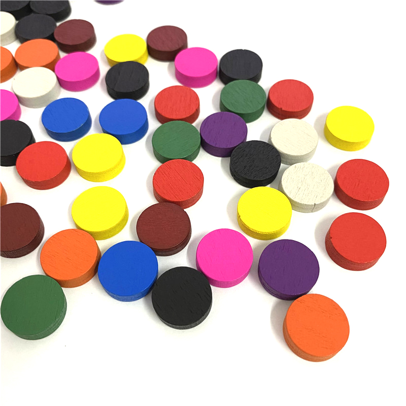 50 조각 15*5MM 11 색 나무 디스크 디스크 전 - Board Game Quiz 리뷰 및 가격