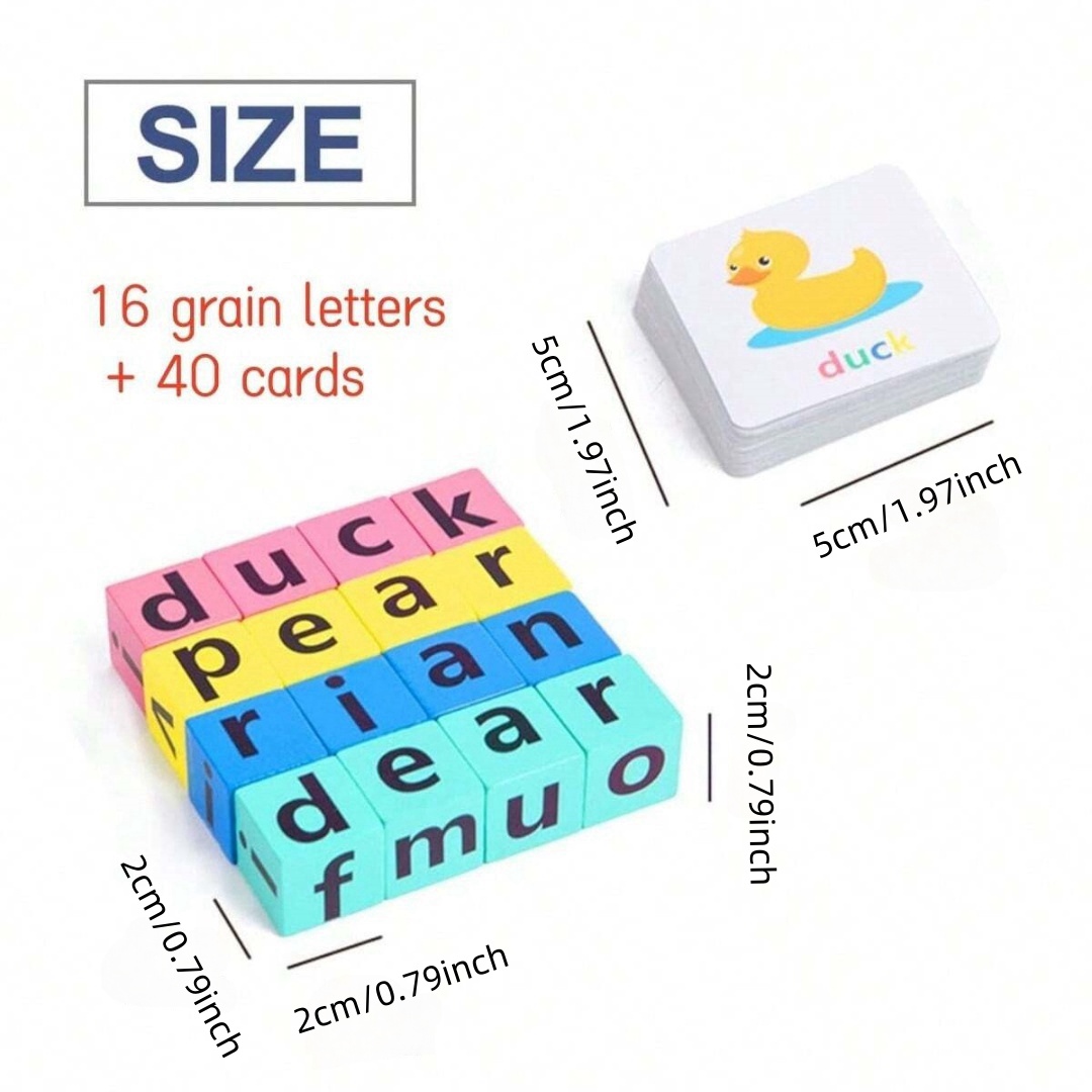어린이 알파벳 철자 보드 게임, 16개의 글자 블록 + - Board Game Dots 리뷰 및 가격