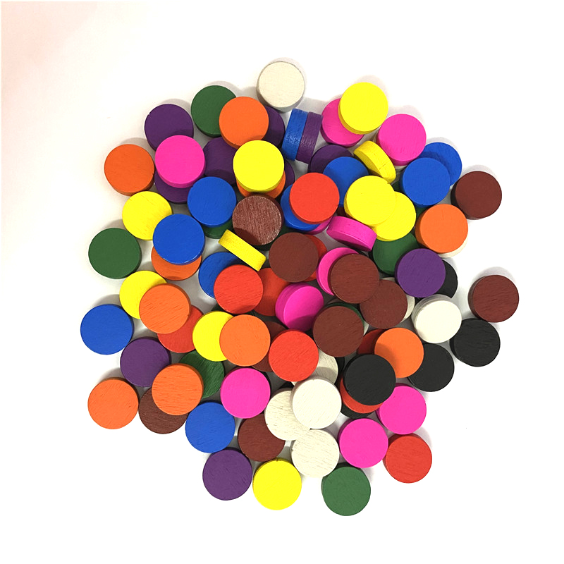 100 조각 직경 15*5MM 나무 전당포 게임 조각  - Board Game Vector 리뷰 및 가격
