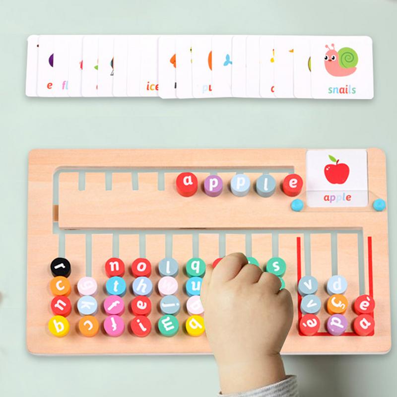 어린이 맞춤법 맞추기 게임, 나무 글자 학습 퍼즐 보드 - Board Game Education 리뷰 및 가격