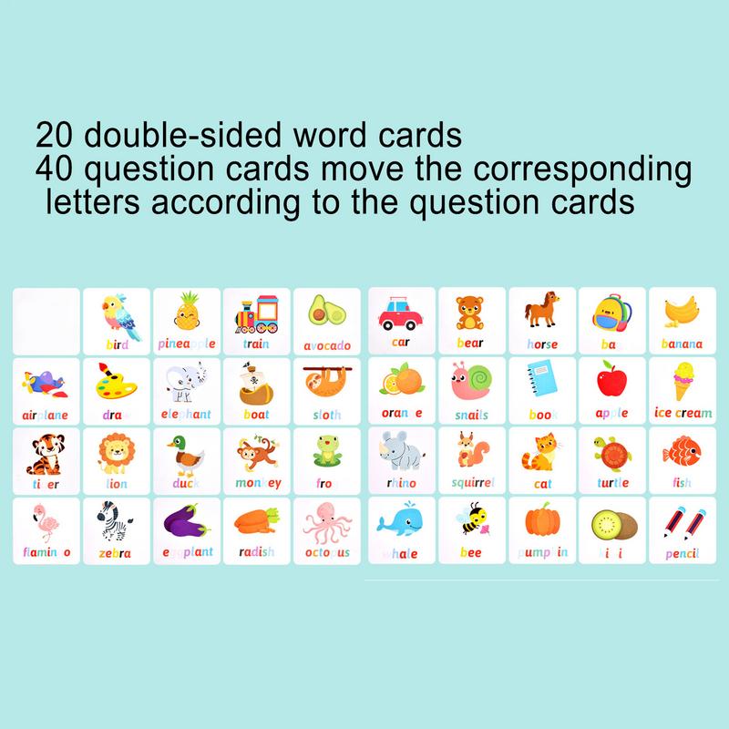 어린이 맞춤법 맞추기 게임, 나무 글자 학습 퍼즐 보드 - Board Game Education 리뷰 및 가격