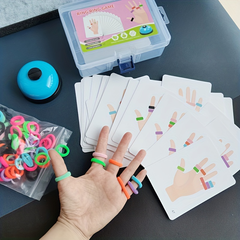 어린이 손가락 반지 보드 게임 색상 일치 장난감 대화  - Board Game Education 리뷰 및 가격