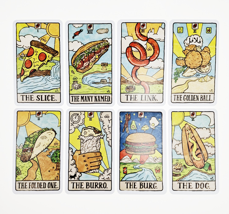 새로운 78개의 일러스트 음식 및 음료 카드 타로 컬렉 - Board Game Research 리뷰 및 가격