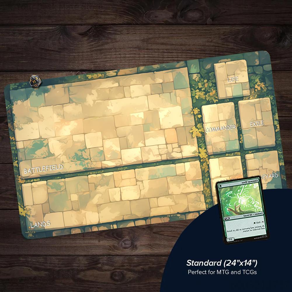 레트로 스톤 브릭 패턴 테마 MTG 플레이매트 매직 카 - Play Mat Neoprene 리뷰 및 가격