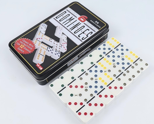 엘레강트마히 더블 식스 도미노 세트 (성인용, 틴 박스 - Board Game Dots 리뷰 및 가격