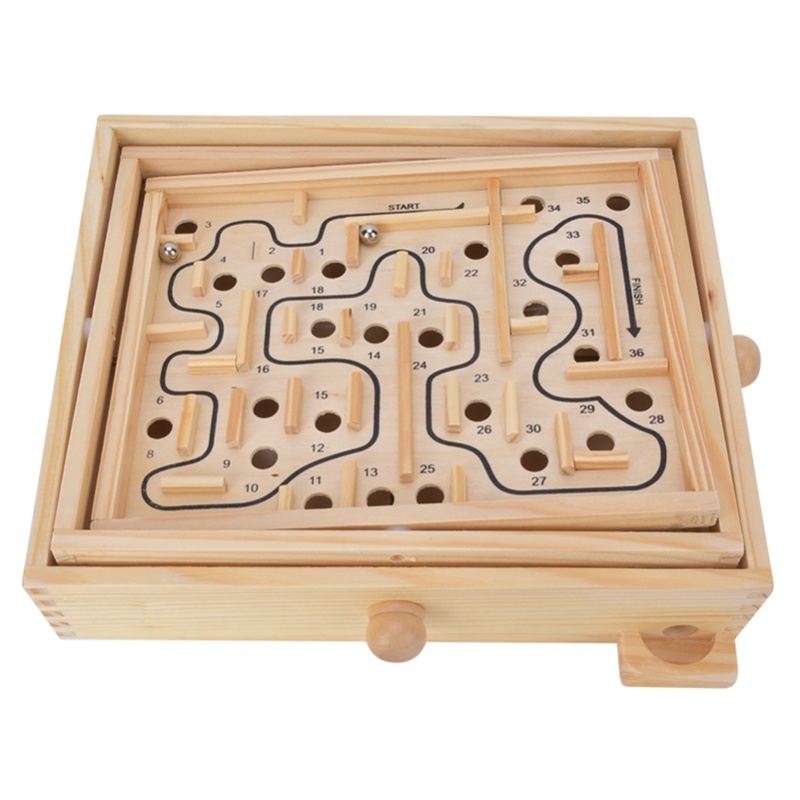 성인 어린이용 나무 교육용 미로 두뇌 훈련 보드 게임  - Board Game Education 리뷰 및 가격