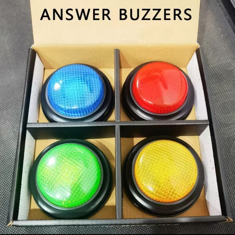 전자 퀴즈 부저 4피스 세트(LED 조명 포함) 교실  - Board Game Quiz 리뷰 및 가격