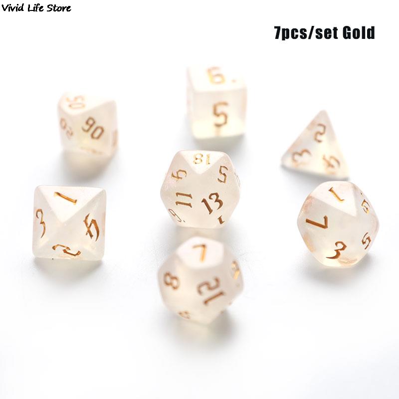 무지개 빛깔 반짝이 다면체 주사위 세트, 보드 게임용, - Board Game Dungeons And Dragons 리뷰 및 가격
